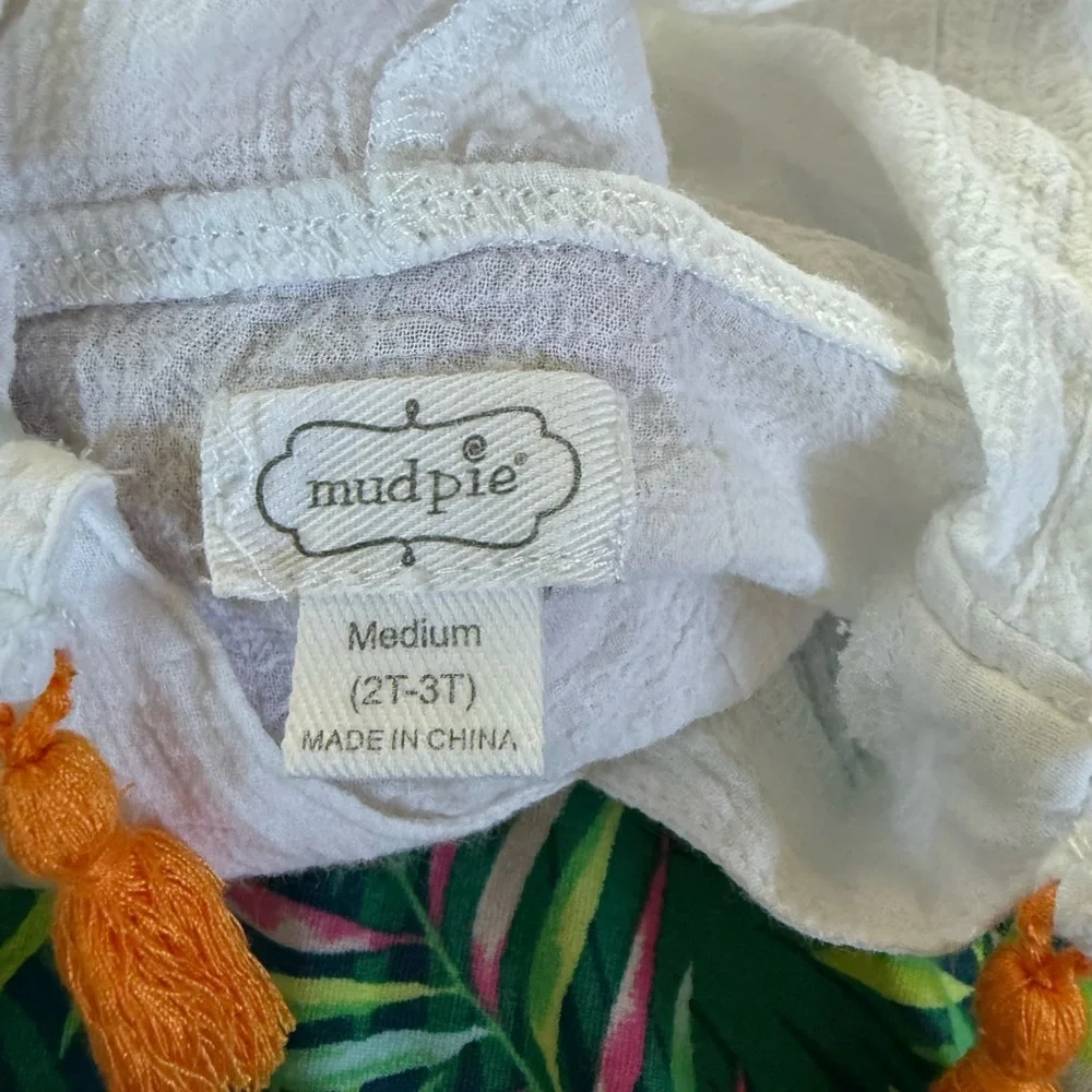 Mud Pie tassel hooded cover up tunic girls dress‎ swim cover